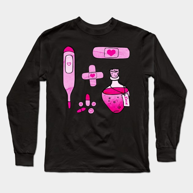 First Aid Kit Long Sleeve T-Shirt by Olooriel